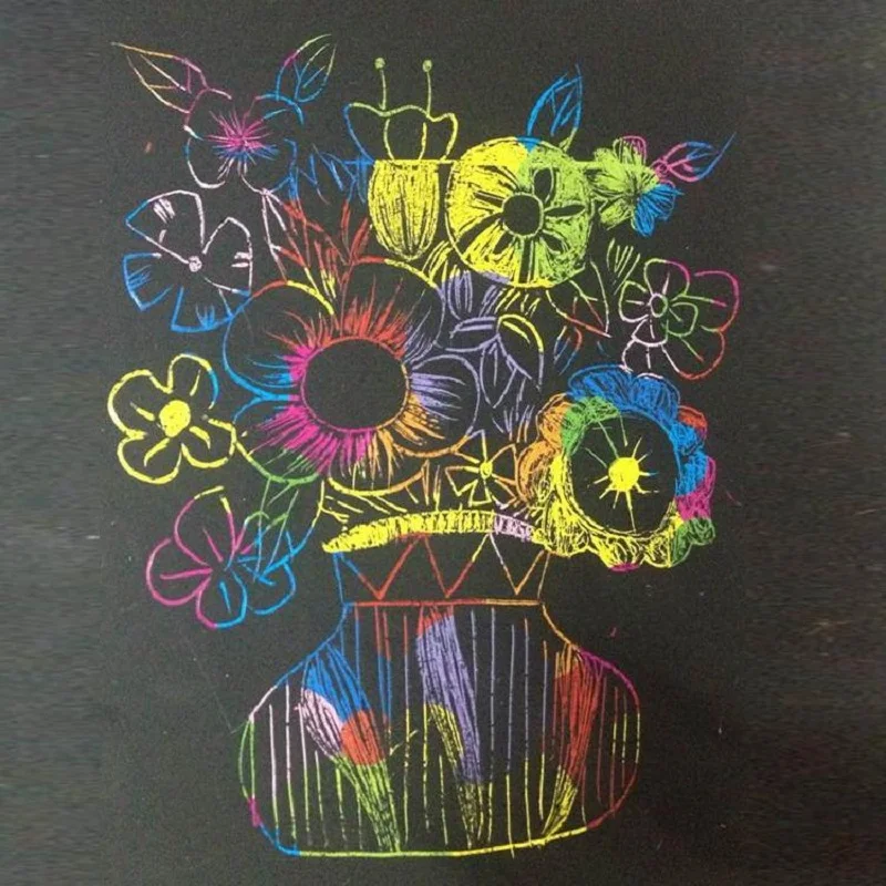 kids magic scratch art doodle pad painting card educational game kids magic scratch art doodle pad painting card educational game toys early learning drawing toys diy draw sketch notes toy in drawing toys from toys