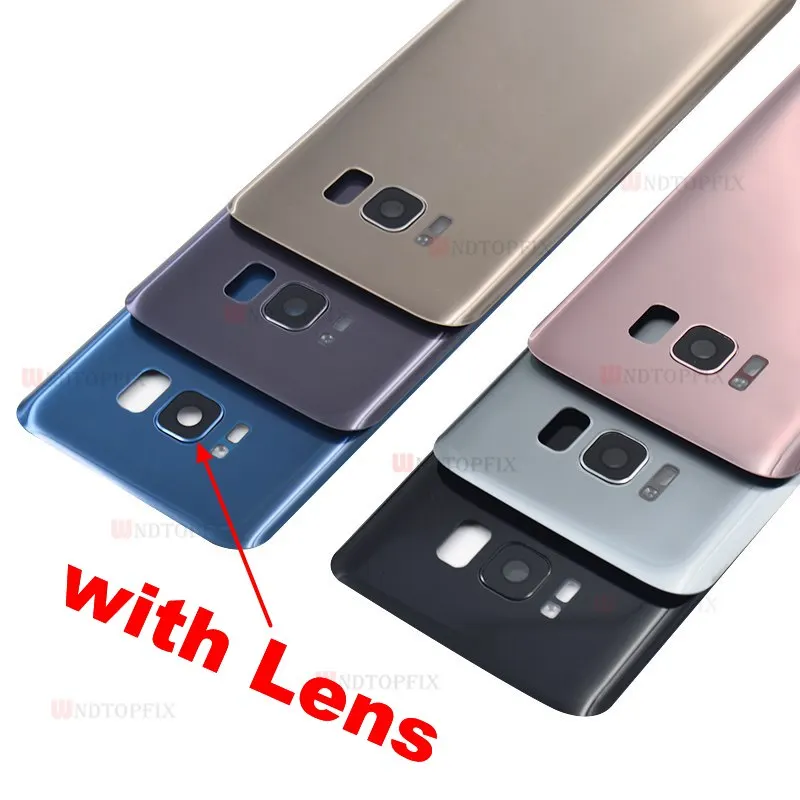5," для samsung Galaxy S8 G950F S8 Plus задняя крышка батарейного отсека задняя стеклянная крышка Корпус чехол Замена для samsung s8 заднее стекло
