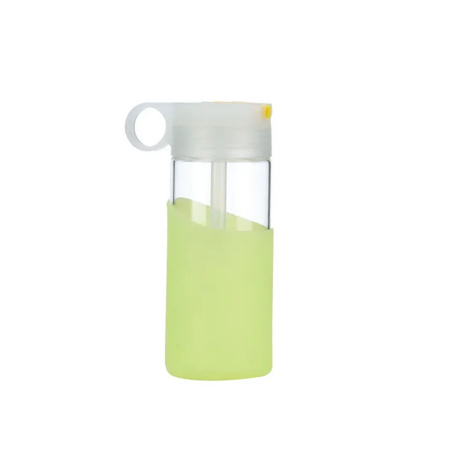 My Creative Suction Water Bottle Fashion Silicone Bottlle Eco friendly Glass Water Bottle