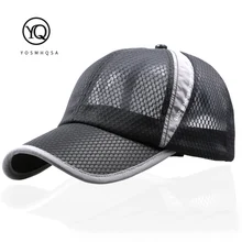 Бейсбольная кепка s Сетка Snapback мужская женская летняя бейсболка солнцезащитная Кепка быстросохнущая Спортивная Кепка для рыбалки на открытом воздухе шляпа для пешего туризма WH640