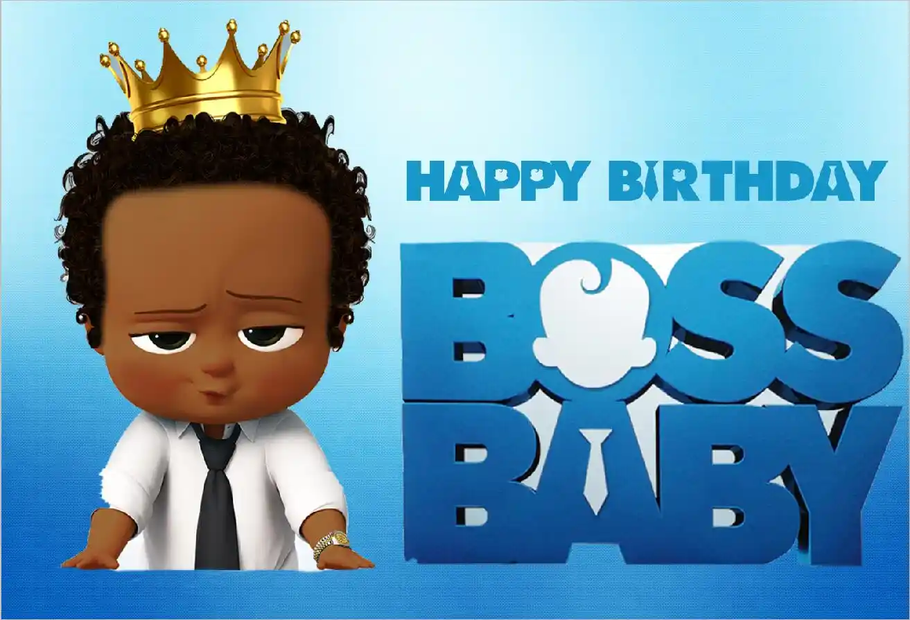 Black Boss Baby Boy Clip Art