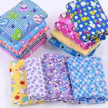 Фланелет хлопок ткань мультфильм печати DIY ткань для детская ткань Подушка 1 метр