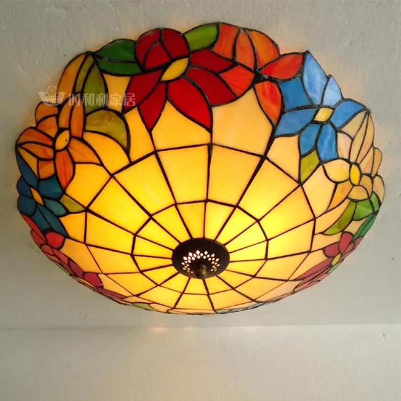 

light ceiling lighting LED light flower beautiful European Mediterranean bedroom locker corridor balcony bedroom lamps
