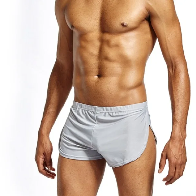 

Nylon Ice Silk Lounge Spandex Trunks Men's Trunks Sexy Sissy Panties Men Boxers Shorts Home Sleepwear Gay Underwear