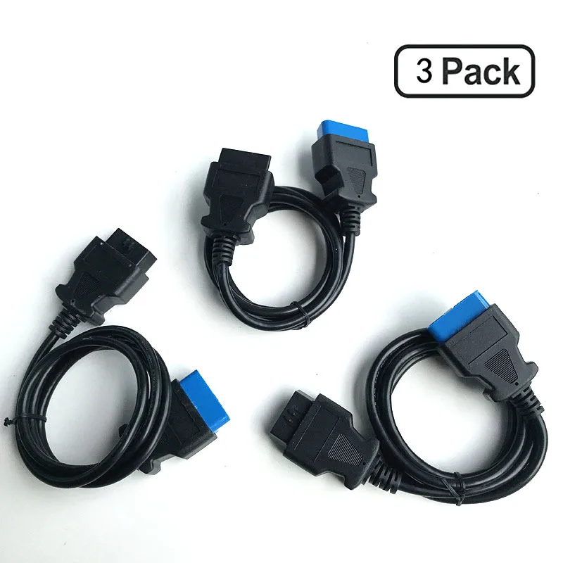 

OBDII Auto Diagnostic Cable 3 pack 16 pin extension cable obd 2 16pin extension cable 16pin obd2 connector Connector Adapter