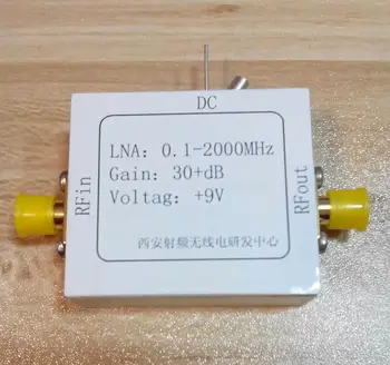 

RF Wide-band Low Noise Amplifier 0.1-2000MHz Gain 30dB High Frequency Amplifier