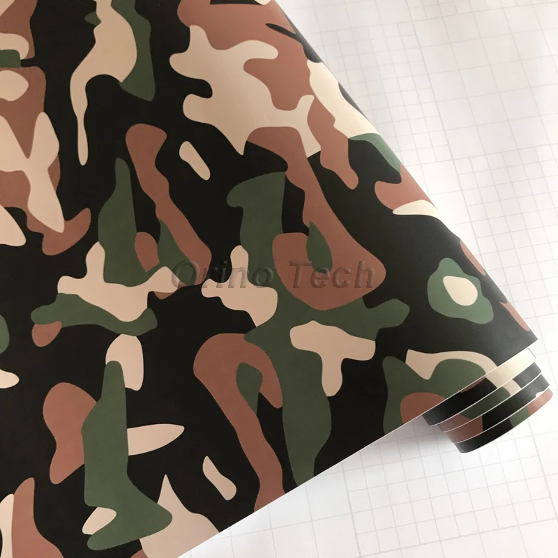 Black Army Green Vinyl Film Wrap-3