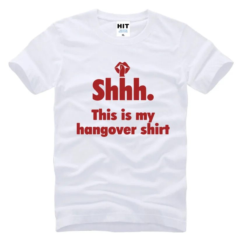 Это мое похмелье рубашка напечатанные буквы Забавный творческий для мужчин s футболка мода О-образный вырез хлопок новинка футболка - Цвет: BAY HOT