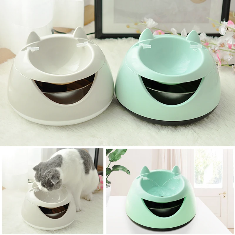 

New 1.5L Dog Cat Drinker BowlPet automatic drinking fountain with luminous lamp cat automatic circulation filter water feeder