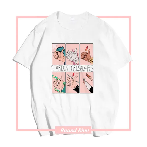

JOJO'S BIZARRE ADVENTURE DIO Stardust Crusaders Kujo Jotaro Printed Tee Shirt Cosplay Short Sleeve T-shirt