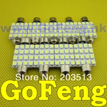 

500PCS/LOT Auto LED light festoon 31MM 36MM 39MM 41MM 16SMD C5W 16 SMD 3528SMD16 SMD1210 free shipping