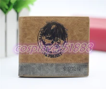 Anime de japón tokio Ghoul cosplay cartera billetero hombres y mujeres estudiantes personalidad corto de dibujos animados monedero de moda fresca del regalo