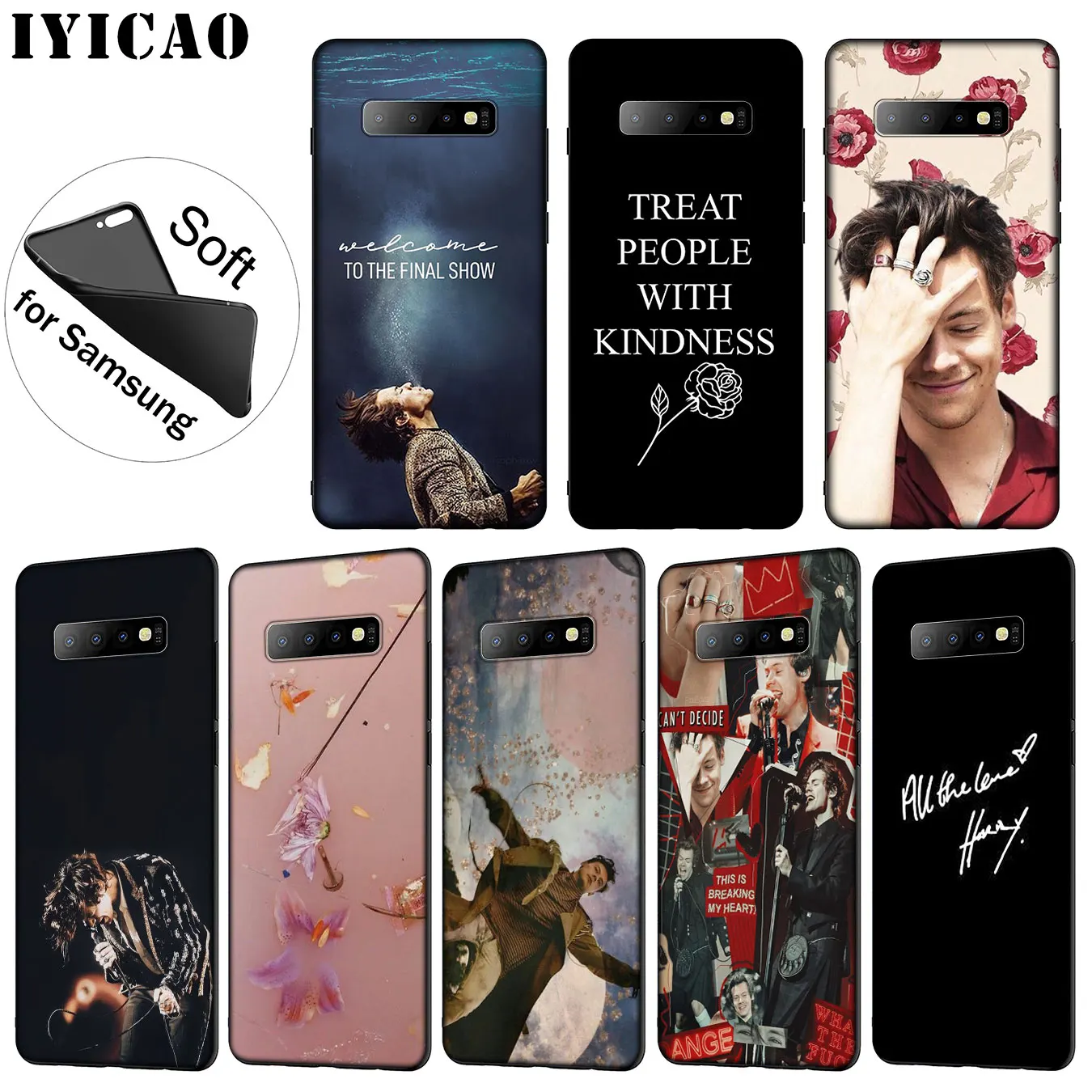 Harry Styles Treat People With Kindness Soft Phone Case for Samsung Galaxy S20 Ultra S10 Lite S9 S8 Plus S6 S7 Edge S10e |