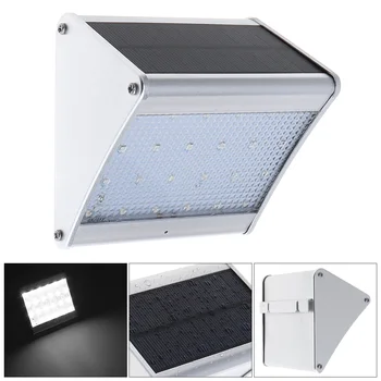 

LED Solar Light with Microwave Radar Motion Sensor,24 LEDs Solar Power Wall Lamp Fit for Outdoor / Garden / Yard / Street