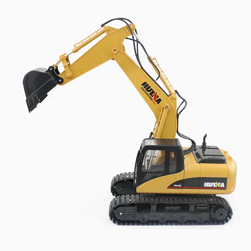 HuiNa Toys 1350 15 Channel 2.4G 1/12 RC Excavator Charging 1:12 RC Car With Battery RTG