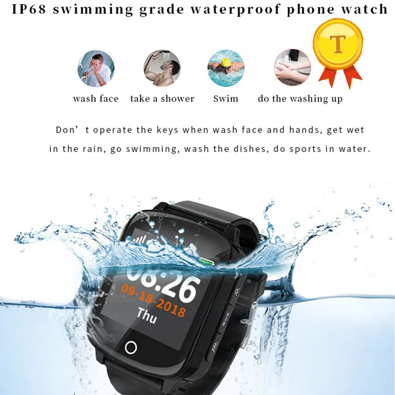 

kids watch wifi positioning ip68 smartwatch GPS Bracelet Smart GPS Elderly Watch With Heart Rate SOS GPS Watch Old people person