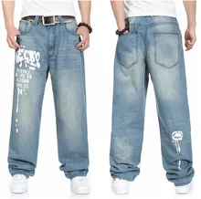 Plus Size 30 32 34 36 38 40 42 44 46 (waist 118cm) New plus size jeans baggy hip-hop jeans spring/summer 2015 men’s trousers
