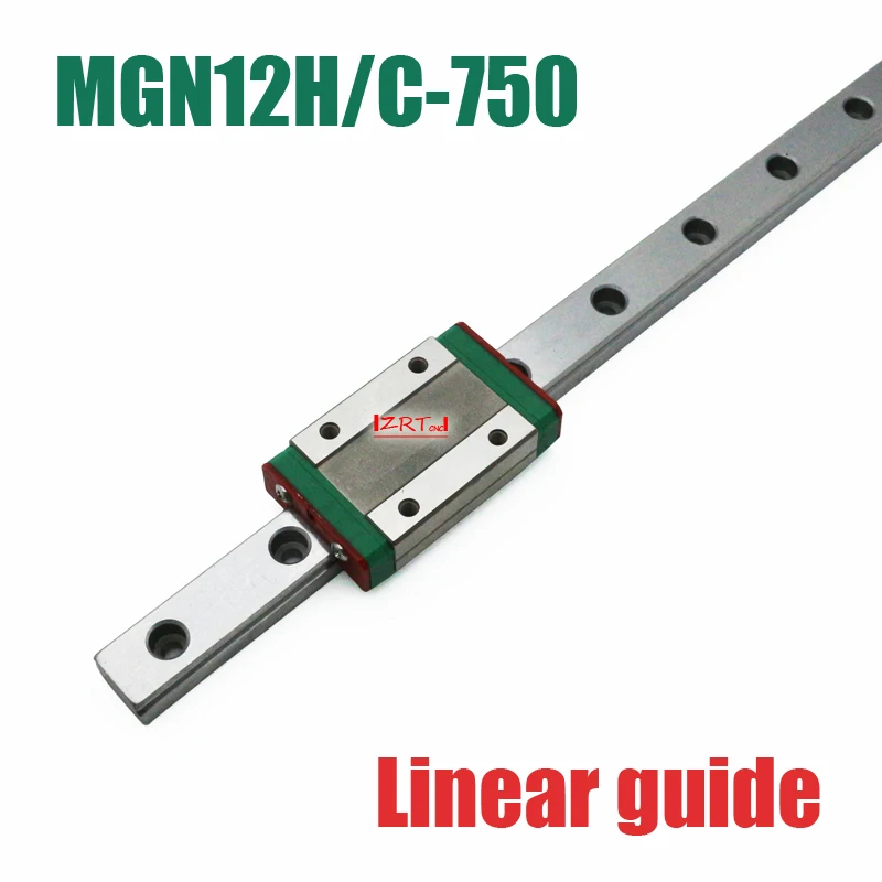 

CNC part 12mm linear rail guide MGN12 length 750mm with mini MGN12H / C linear block carriage miniature linear motion guide way