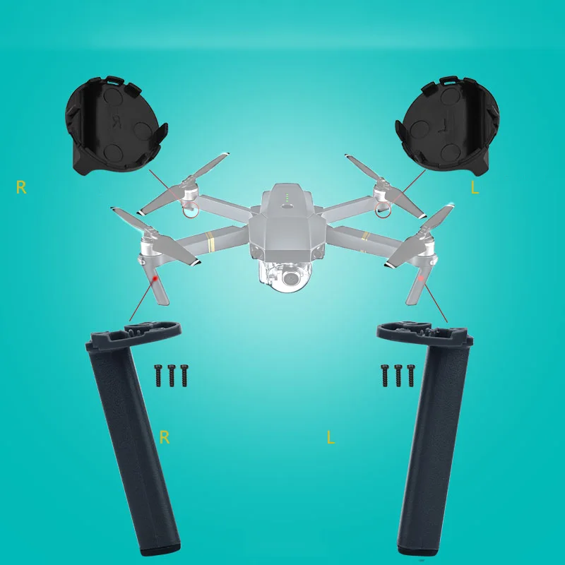 Для DJI Mavic Pro Drone левый и правый передний задний посадочный механизм Накладка для ног ремонт экшн-видеокамер аксессуары