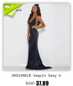 Dressmecb пикантные вечерние платье Для женщин Бандажное платье с открытой спиной и разрезами по бокам Макси платья элегантные свадебные одежда летнее осеннее платье vestidos