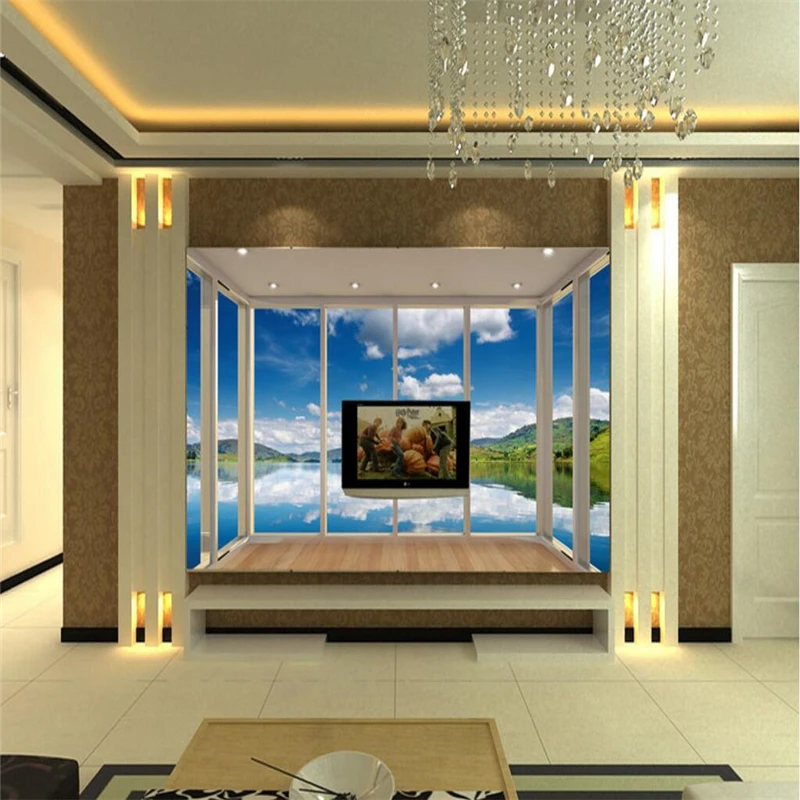 Фотообои beibehang на заказ настенные наклейки самый красивый 3d Пол балкон спокойное