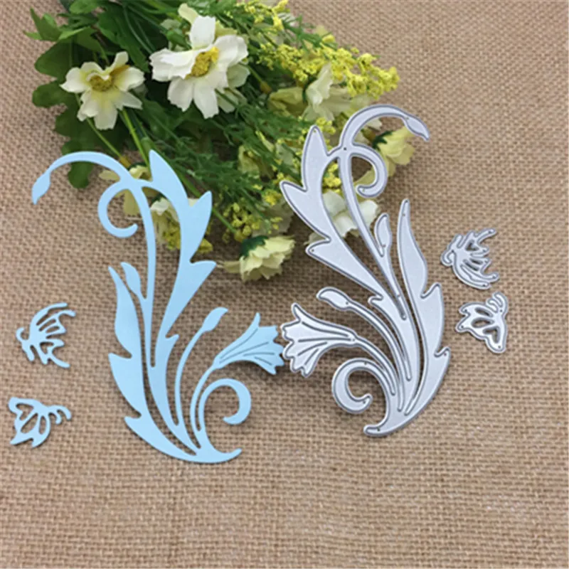 

3 Pieces Cute Flower with butterflies Metal Cutting Dies Stencil Scrapbooking Photo Album Card Paper Embossing Craft DIY