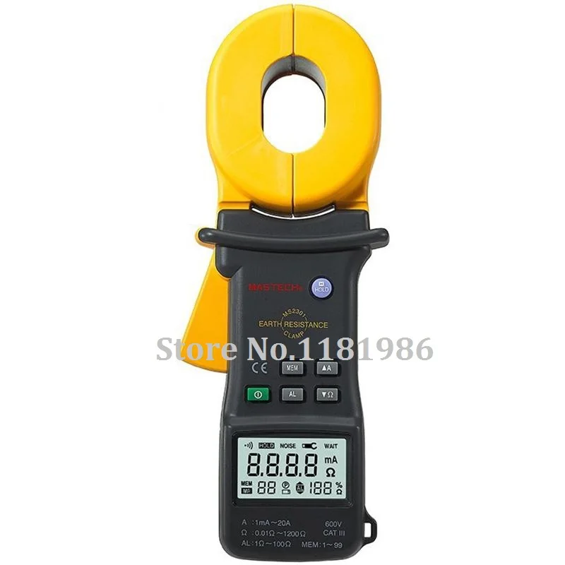 

MASTECH MS2301 0.01Ohm High Accuracy Low Resistance Clamp Earth Resistance Tester