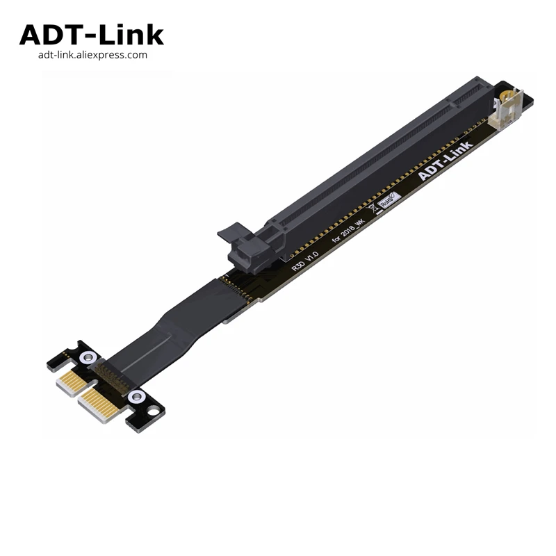 

2018 New Design Gen3.0 PCIe Riser Card 1x 16x Adapter ,PCI-E x1 to x16 GPU Graphic Riser for Bitcoin Mining ETH NVIDIA AMD Card