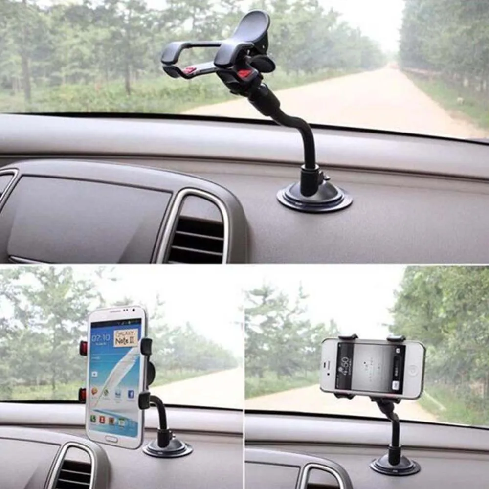 

Car Phone Holder Universal Long Arm Lazy Mobile Phone Stand Holder Strong Sucker Flexible Bed Desk Table Clip Bracket for Iphone