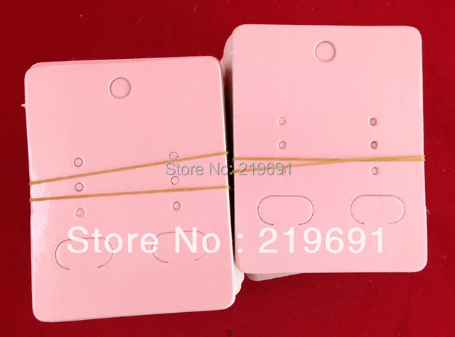 Pink Cardboard Earrings Card Customize Your Own Logo Moq 1000pcs In Pink Cardboard Earrings Card Customize Your Own Logo Moq 1000pcs