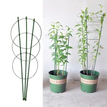 45 cm/60 cm Klimmen Wijnstok Rack Plant Ingemaakte Ondersteuning Frame Plastic Gecoat Staal Bloem Groenten Decoratieve Trellis Beugel 1 Pc