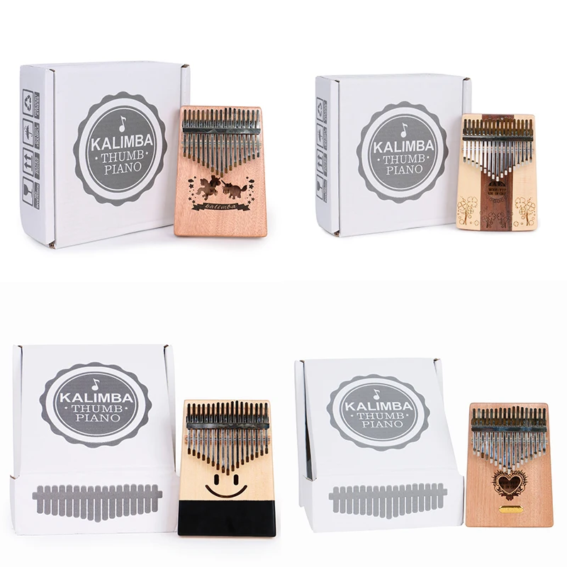 

Kalimba Thumb Piano Upright High-Quality Finger Piano W-17 T 17 Keys Wood Mahogany Body Musical Instrument For Beginner Gifts