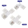 Connecteur de bande LED, connecteur de soudage gratuit, 2 broches, 4 broches, 5 broches, 10mm, forme en L, forme en T, en X, 5 pièces/lot ► Photo 2/6