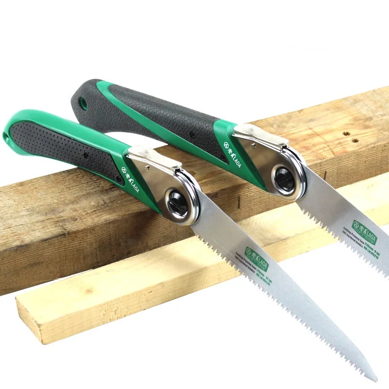 LAOA SK5 Alloy Steel Portable Folding Saw with Plastic Case for Pruning and Gardening