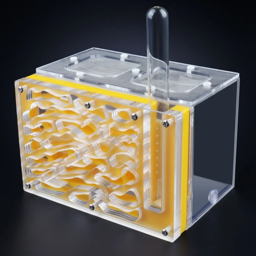 

T Design DIY Ants Farm Acrylic Feeding Area Insect Ant Nests Box With Suction Pipe Small Pet Villa House