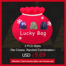 Большой сюрприз Лето Горячая Мода Высокая талия 3D печать повседневные юбки 3 шт случайный сочетание мешки приносящие удачу годе преимущества S-XXXXL