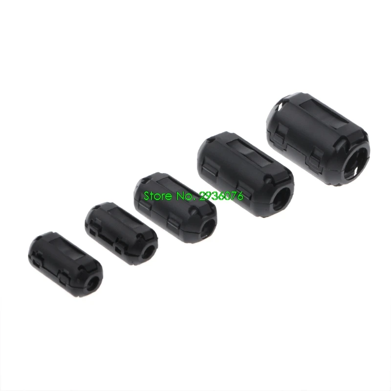 

2018 New Clip-on Ferrite Ring Core RFI EMI Noise Suppressor Cable Clip For 3.5mm Cable Drop Shipping Support