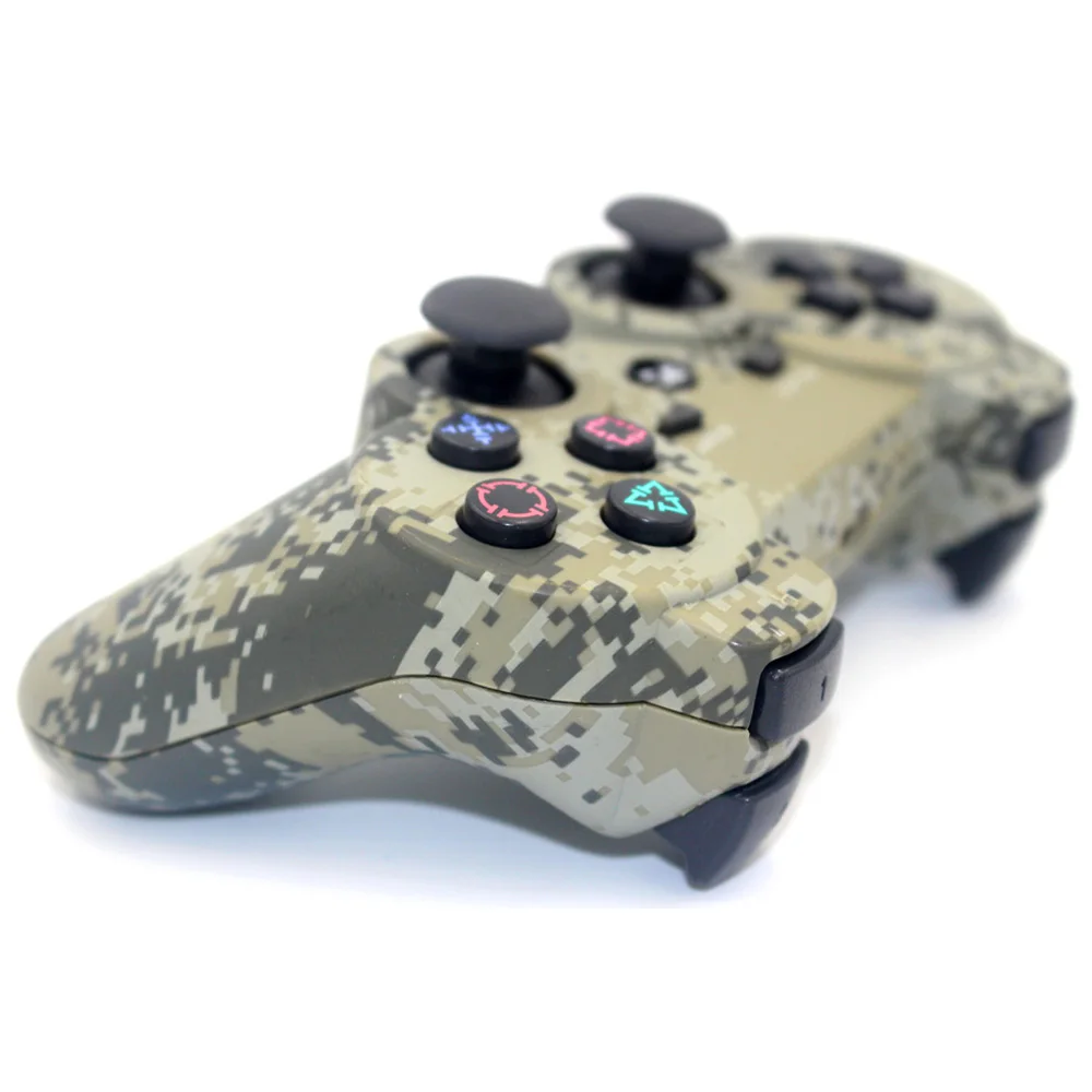 JIELI Wireless Bluetooth Camouflage Color Controller For Sony PlayStation Dualshock 3 PS3 Controller Vibration Gamepad JIELI Wireless Bluetooth Camouflage Color Controller For Sony PlayStation Dualshock 3 PS3 Controller Vibration Gamepad