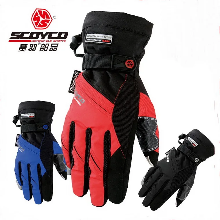 Authentic SCOYCO MC18 reflection motorcycle gloves \ waterproof warm