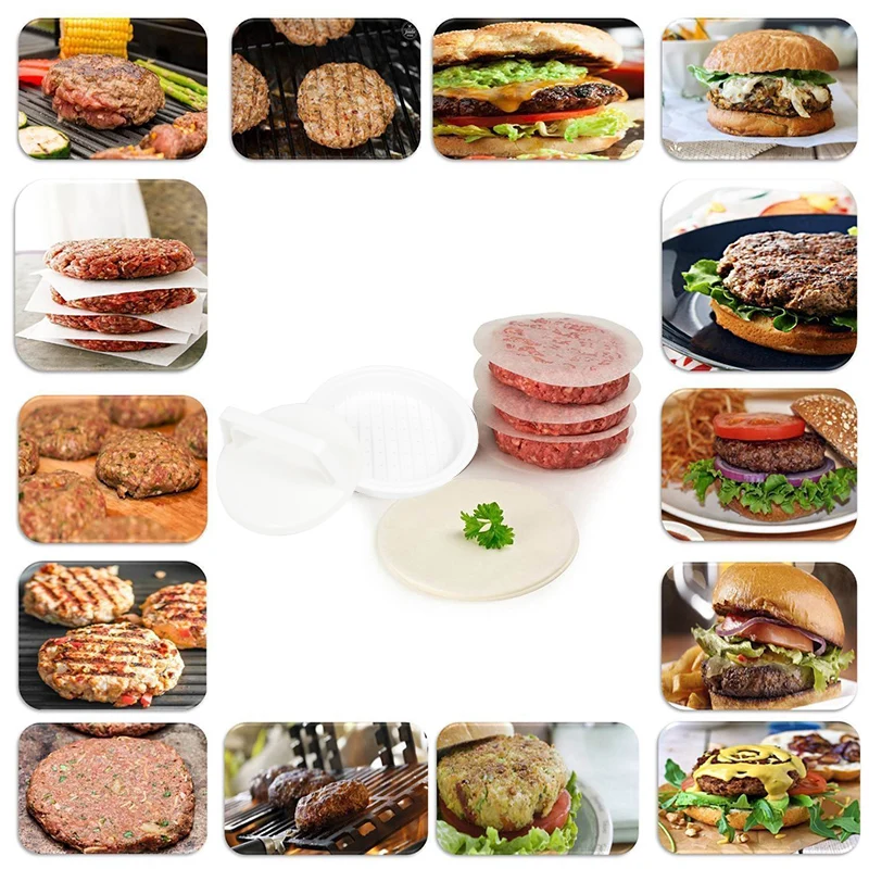 1 комплект DIY мясо для гамбургеров Пресс инструмент Patty Makers мясо приспособление для приготовления бургеров плесень Еда-Класс Пластик пресс для формирования котлет приспособление для приготовления бургеров