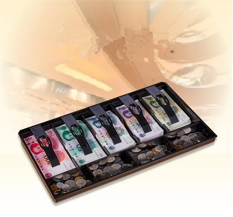 

Money Box Cash Coin Register Insert Tray Replacement Cashier Drawer Storage Cash Register Tray Box Classify Store