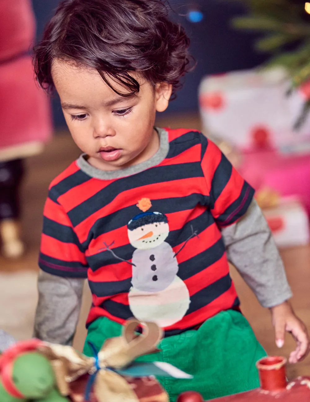 SAILEROAD/Рождественская одежда для детей возрастом от 2 до 7 лет зима-осень года, Детский костюм снеговика с длинными рукавами и круглым вырезом для мальчиков и девочек Футболка для малышей