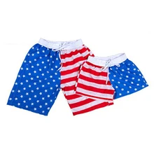 Men Women Swimwear Beach short Pants Black White Stripe Stars Lovers Sport Swimming Surf short