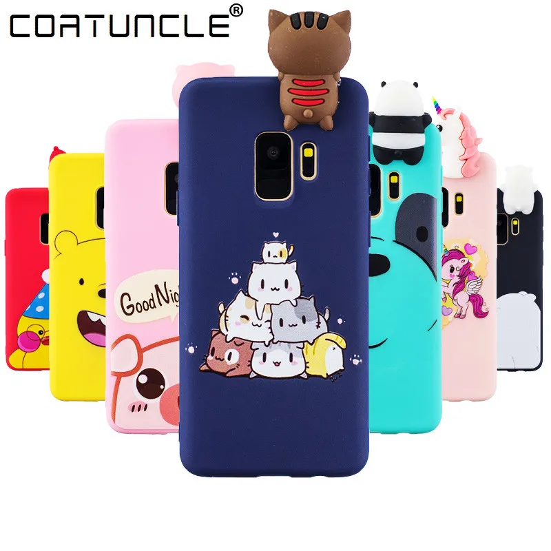 

S9 plus Case on sFor Coque Samsung Galaxy S9 Case For Samsung Galaxy S9 plus Cover 3D Soft Silicone TPU Cute Cartoon Phone Cases
