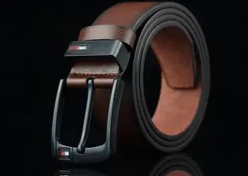 

2019 Fashion pin buckle men's belt Vintage student wild wide belt
