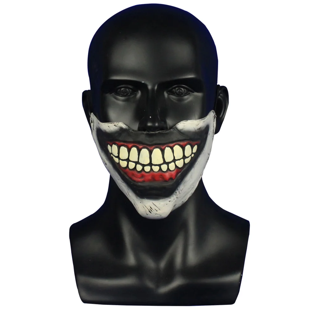 

American Horror Story Twisty Clown Mask Half Face Latex Horrible Mask Halloween Party Props Adults Cosplay Costume Accessories