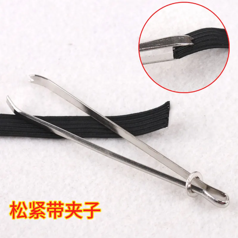

A tool for wearing elastic clips a rubber band threader a DIY tailor bull drawn rope rubber band needle