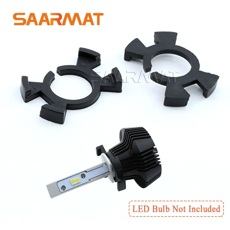 

2 Pieces H1 LED Headlight Bulbs Holder Adapter Base Retainer For Honda Prelude CR-V Odyssey Acura RSX ect