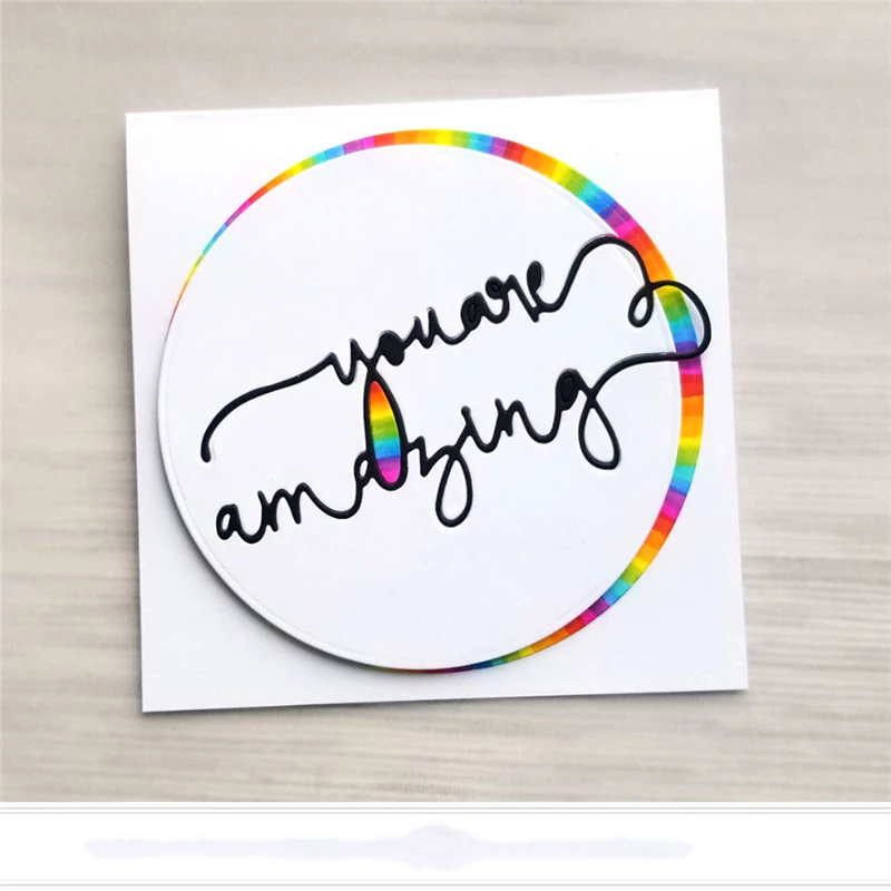 

DiyArts Word Metal Cutting Dies New 2019 for Craft Dies Scrapbooking Card Making Album Embossing Word Die Cut Photo Decoration