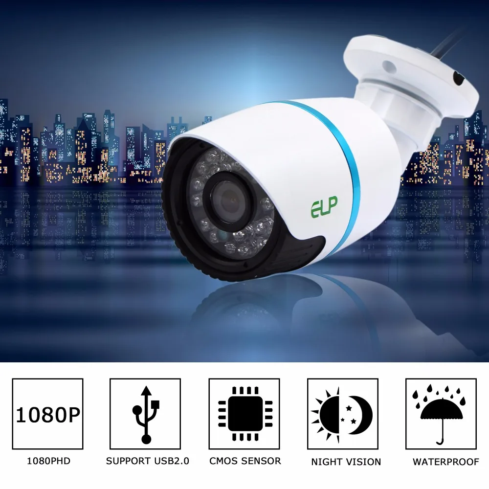 

2Megapixel H.264 USB video Camera CMOS AR0330 IR Cut IR Led Day/Night Vision Bullet Vandal-Proof Waterproof Outdoor usb Camera